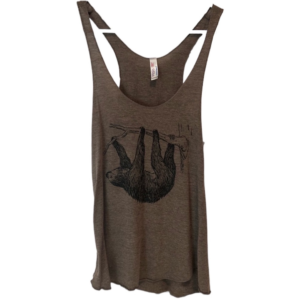 American Apparel- Sloth - Tank Top - Size Medium
